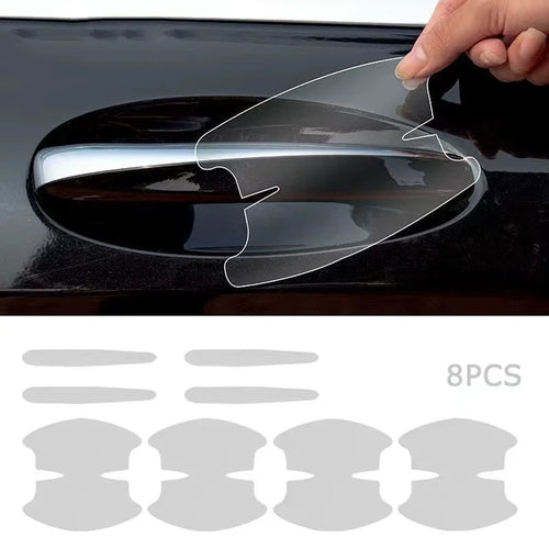 8PCS door handle sticker, scratch-proof car door protective sticker,