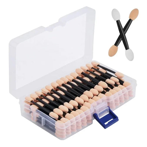 Cuttte 50/100PCS Disposable Dual Sides Eye Shadow Sponge Applicators