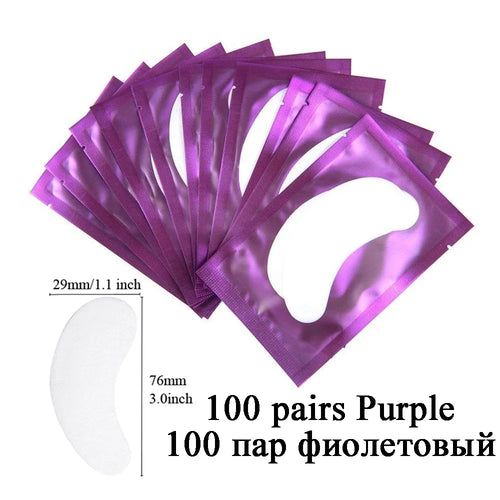 100pairs eye patches eyelash extension under eyelashes fake lashes