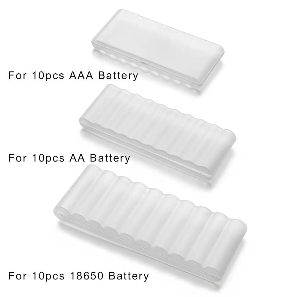 10 Slot Plastic Hard Container Case Battery Storage Box For