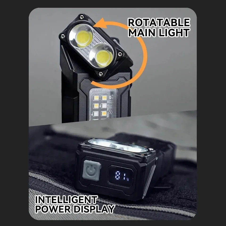 Multifunctional Ajustable Angle LED Flashlight Outdoors Mini Work