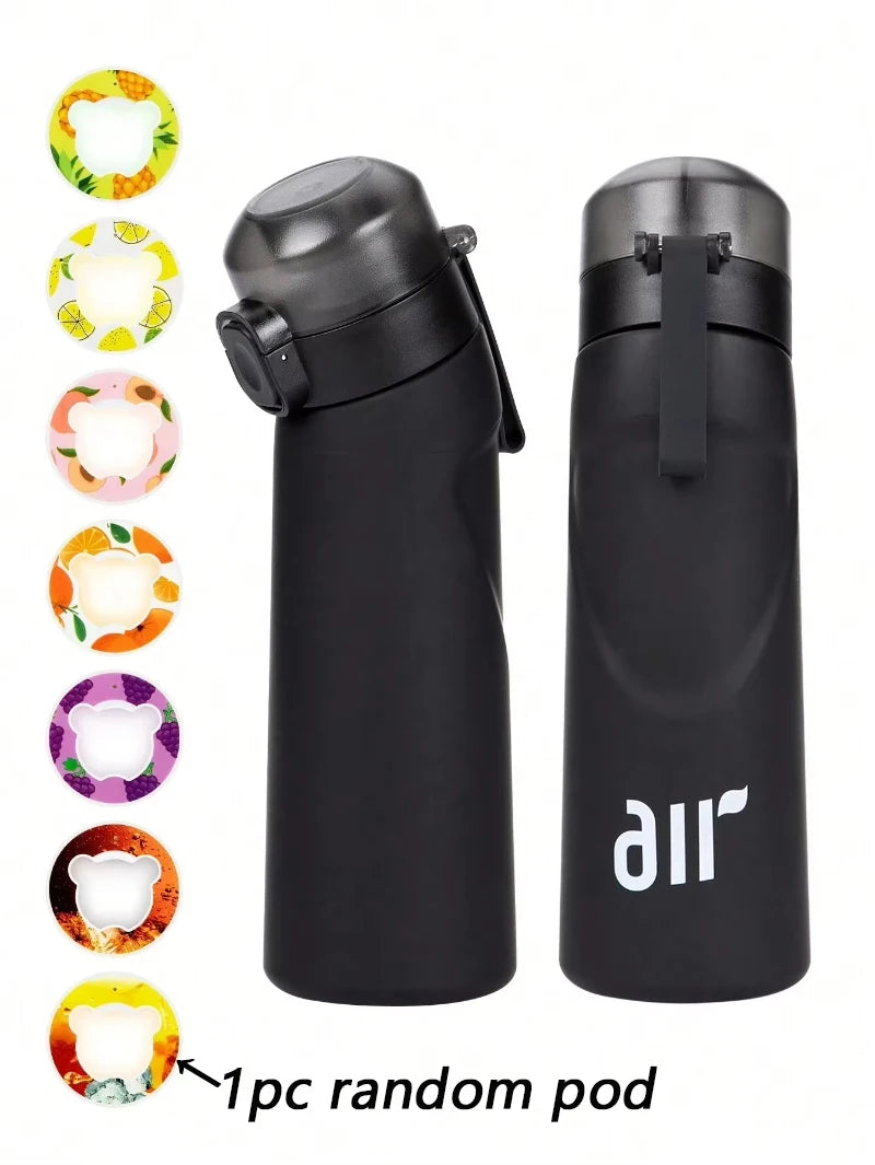 1pc Air Water Bottle With 1pc Random Flavor Pods Portable Transparent