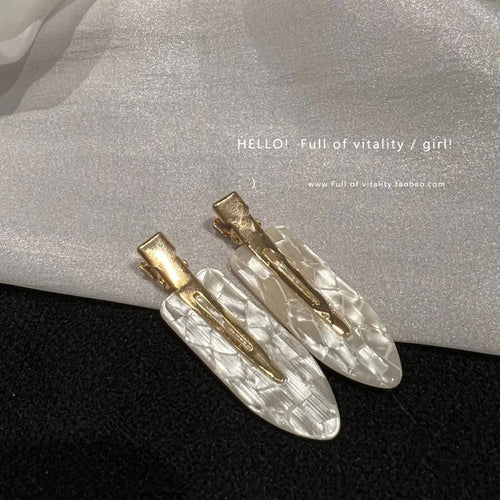 Korea acetic acid seamless hairpin side bangs broken hair one word