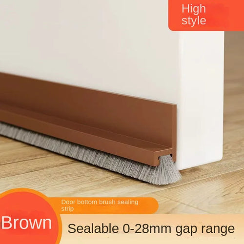 1pc 100CM Brush Seal Strip Door Bottom Seal Strip Insectproof