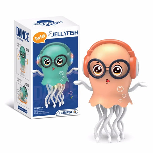 Interactive Dancing Octopus Toy, Smart Auto-Dancing with LED Lights,