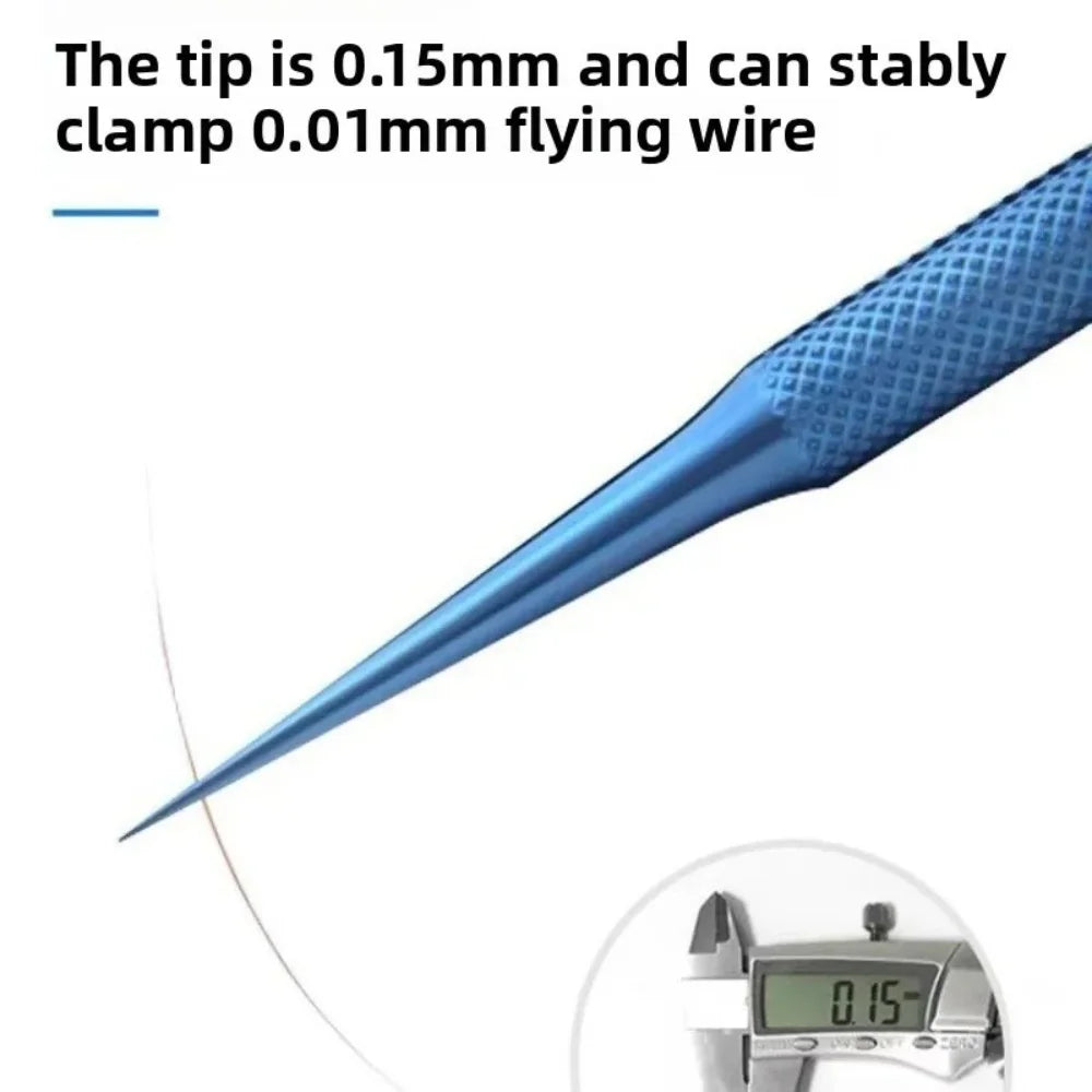 Precise Titanium Alloy Tweezers Professional Phone Repair Tool
