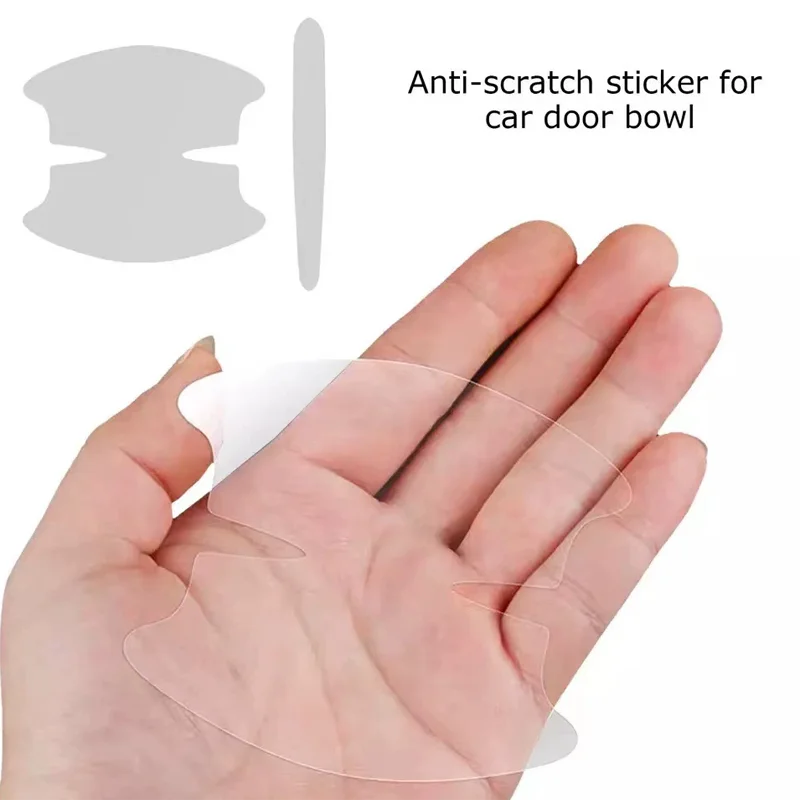 8PCS door handle sticker, scratch-proof car door protective sticker,