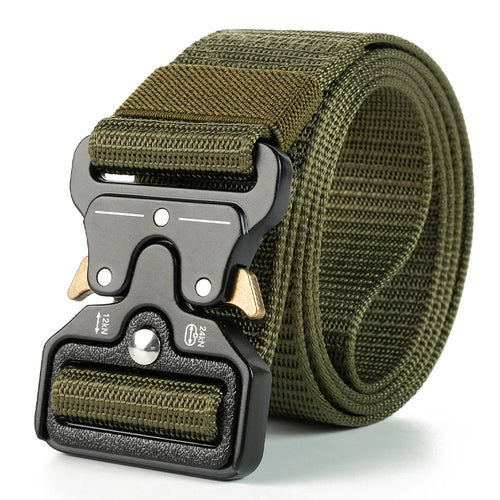 1 piece men's tactical sports belt, quick release symmetrical buckle,