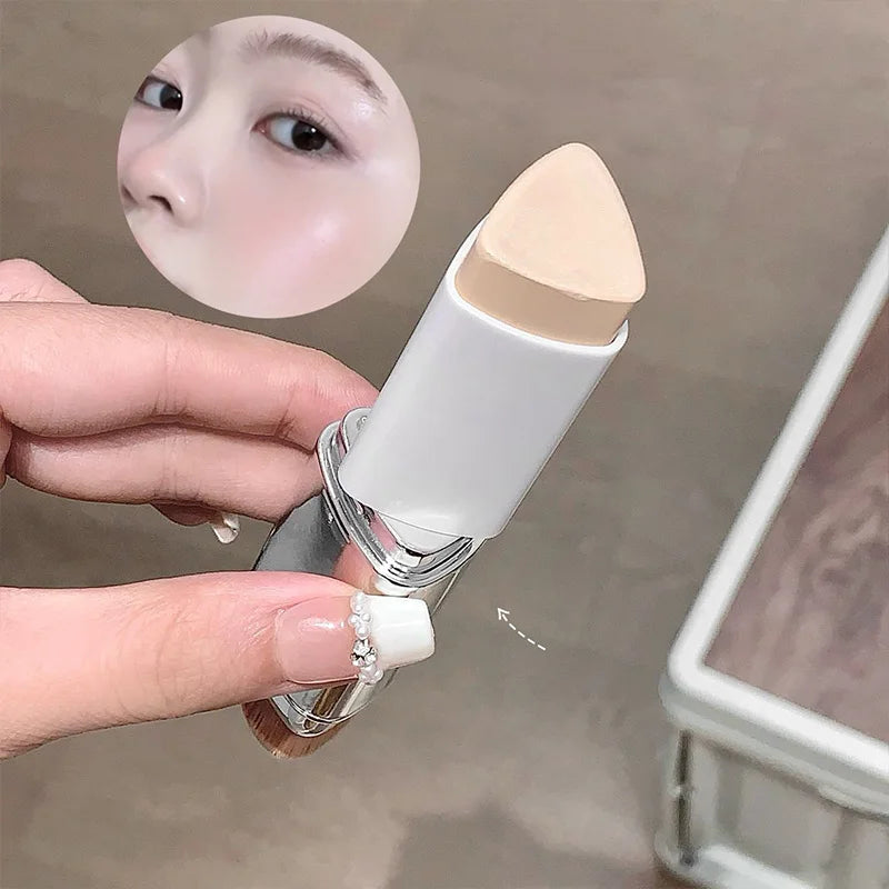 Lazy foundation stick, moisturizing and natural concealer makeup,matte