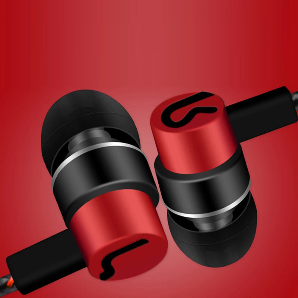 3.5mm In-Ear Wired Headphone 2 Basic Box Bass Stereo Earbuds Mobile