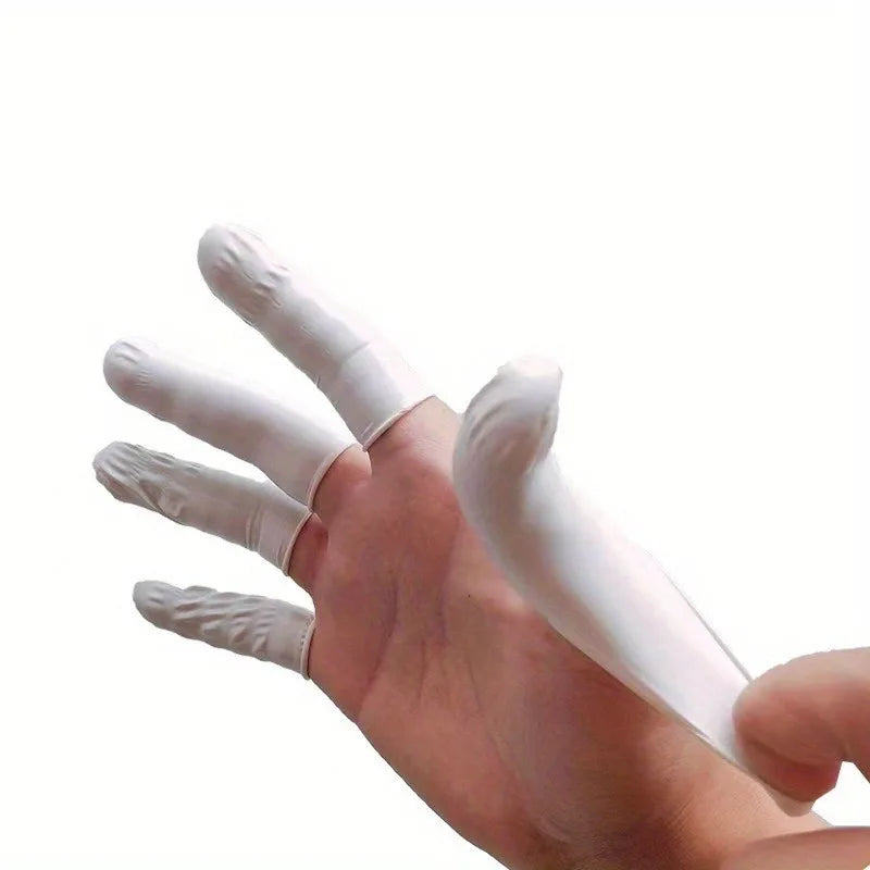 20/200pc Rubber Finger Protector Covers Wear-Resistant Highly Elastic