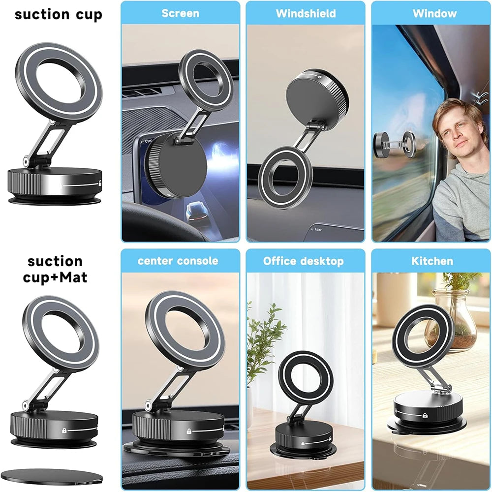 Super Strong N52 Magnetic Phone Holder, Upgraded ABS, 360° Rotatable