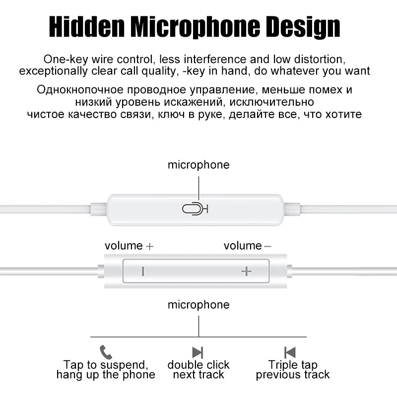 Original In-Ear Wired Earphones For Apple iPad iPhone 17 11 12 13 14