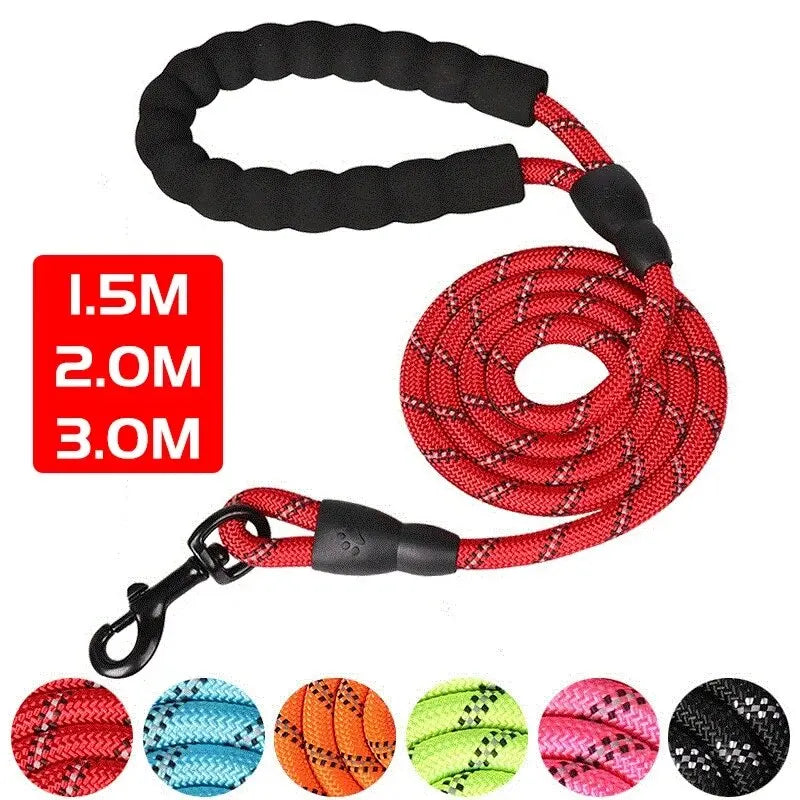 Reflective Dog Leash With Comfortable Padded Handle - Double Heavy