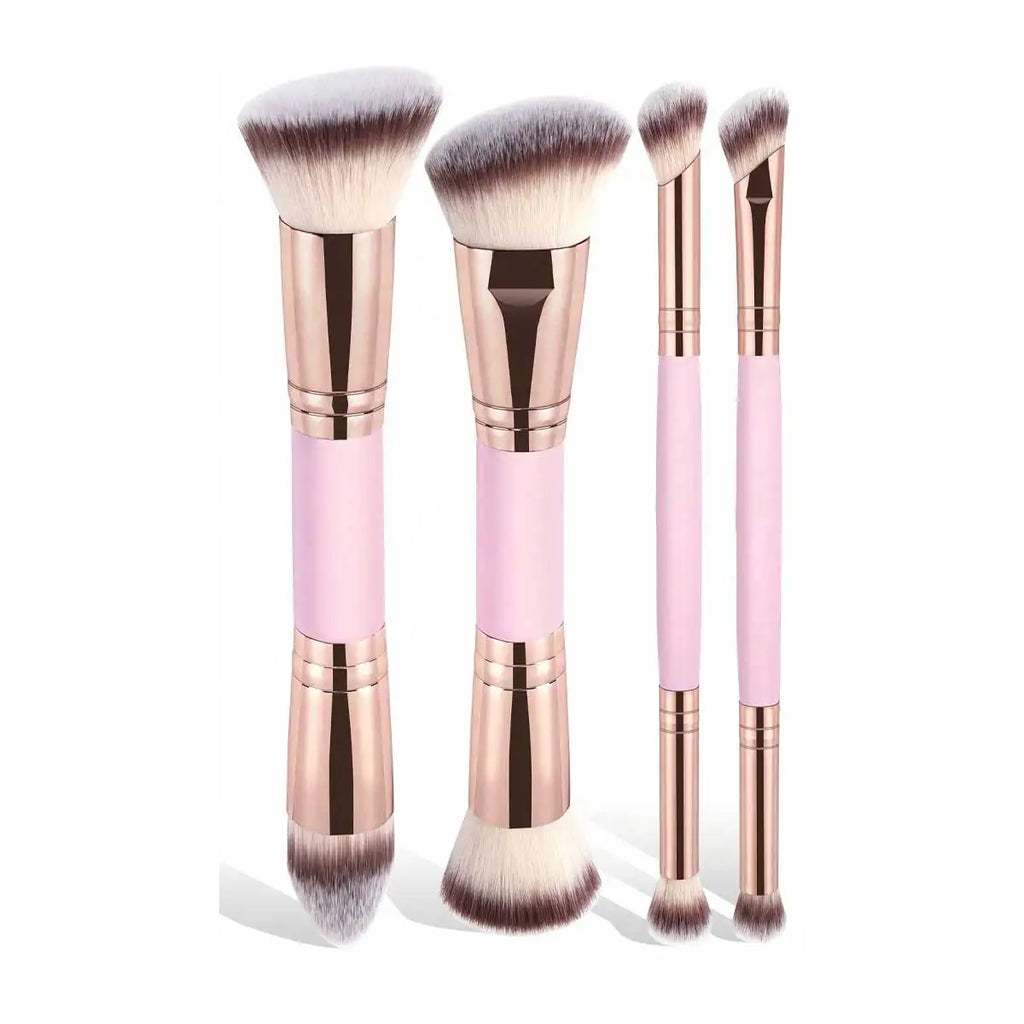 4pcs Basic Makeup Brushes Set With Box Dual-ended Foundations Powder