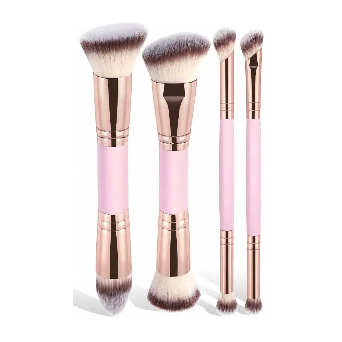 4pcs Basic Makeup Brushes Set With Box Dual-ended Foundations Powder