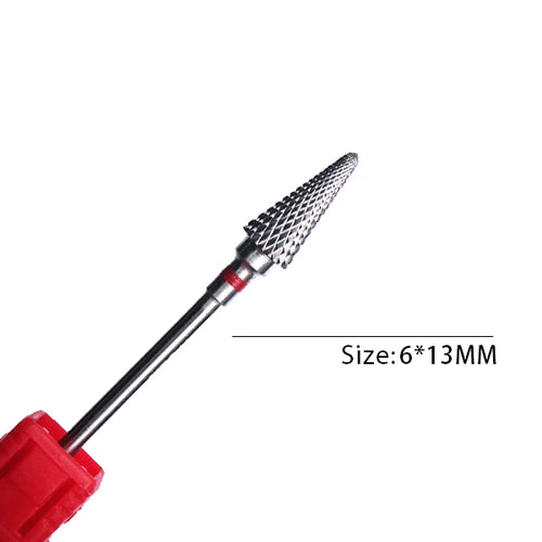 1pc Carbide Tungsten Nail Drill Bit Rotate Burr Milling Nail Cutter