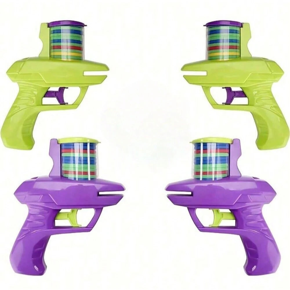 1pc Foam Disc Launcher Flying Disc Handheld Shooter Indoor Shooting