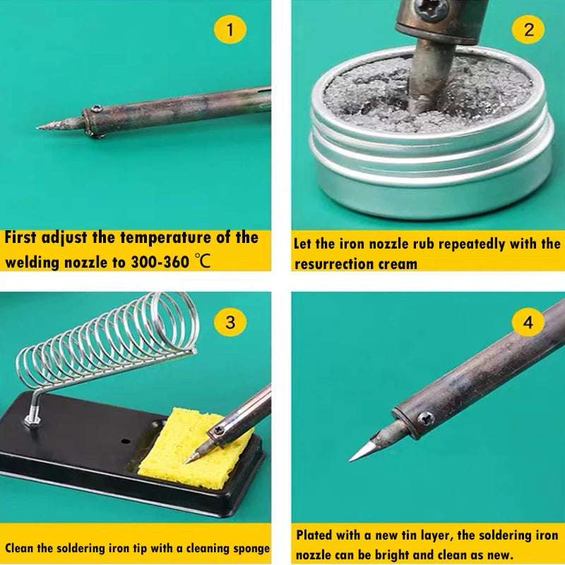 6g/9g/16g/30g soldering iron tip cleaning paste soldering iron tip tin