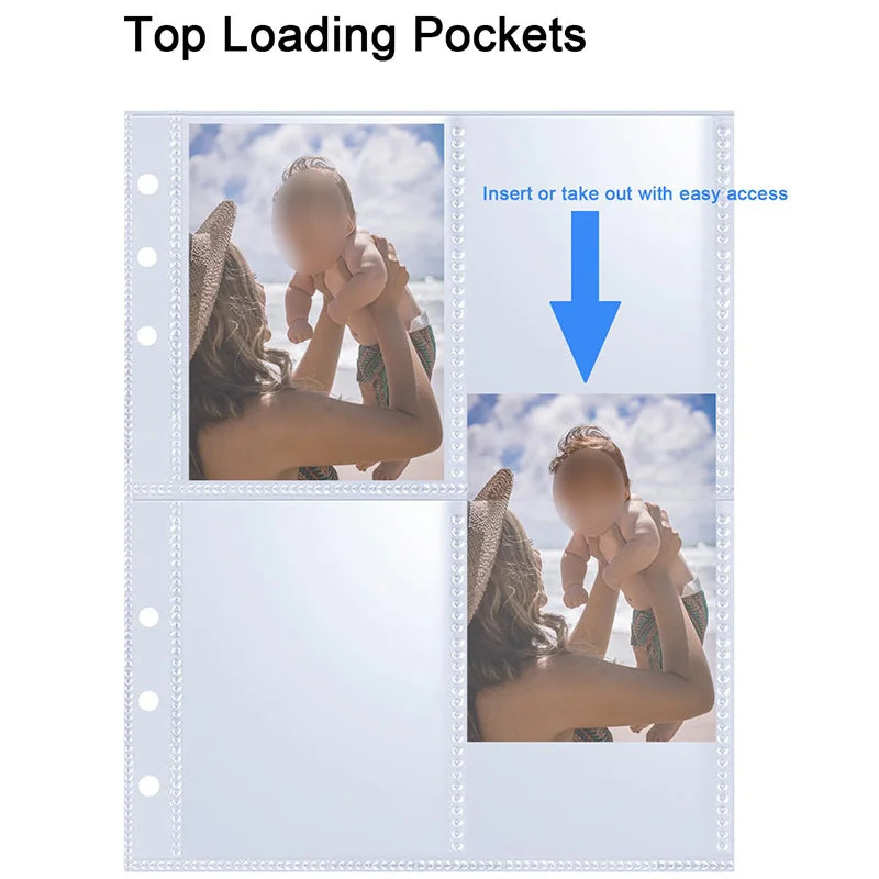 25pcs Page(4 Grids) Photo Card A5-Binder Kpop Photo Albums Idol Cards