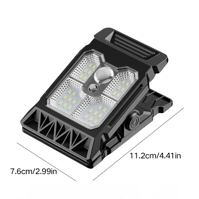 New upgraded intelligent sensing solar clip lamp outdoor courtyard