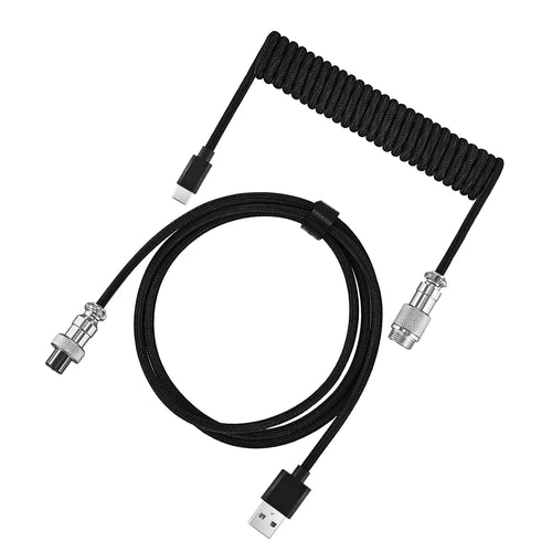 Coiled Keyboard Cable Type C To USB-A Mechanical Keyboard Cable