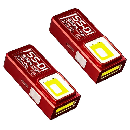Mini COB LED Flashlight USB C Rechargeable Powerful Work Light  with