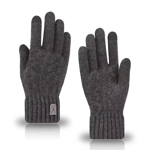 Winter Warm Gloves for Men and Women, Touchscreen Thickened Knitted