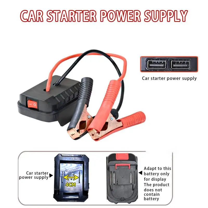 Portable Car Battery Jump Starter Jump Box Lithium Battery Converter -
