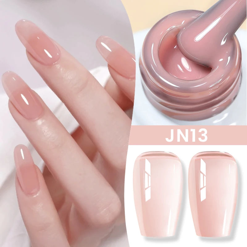 BORN PRETTY 83 Colors 10ml Jelly Nude Gel Nail Polish Autumn Amber