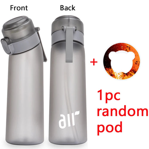 1pc Air Water Bottle With 1pc Random Flavor Pods Portable Transparent