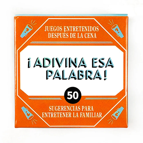 Spanish Mini Size Game Cards " Name That Word !" 50 Pcs Cards Game