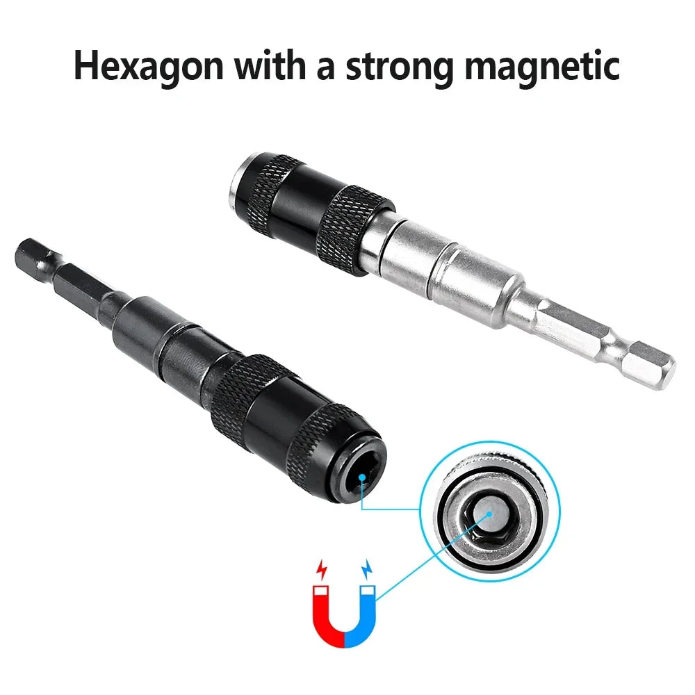1pc Drill Bit Holder Magnetic Swiveling Bit Tip Holder Set Drill Bit
