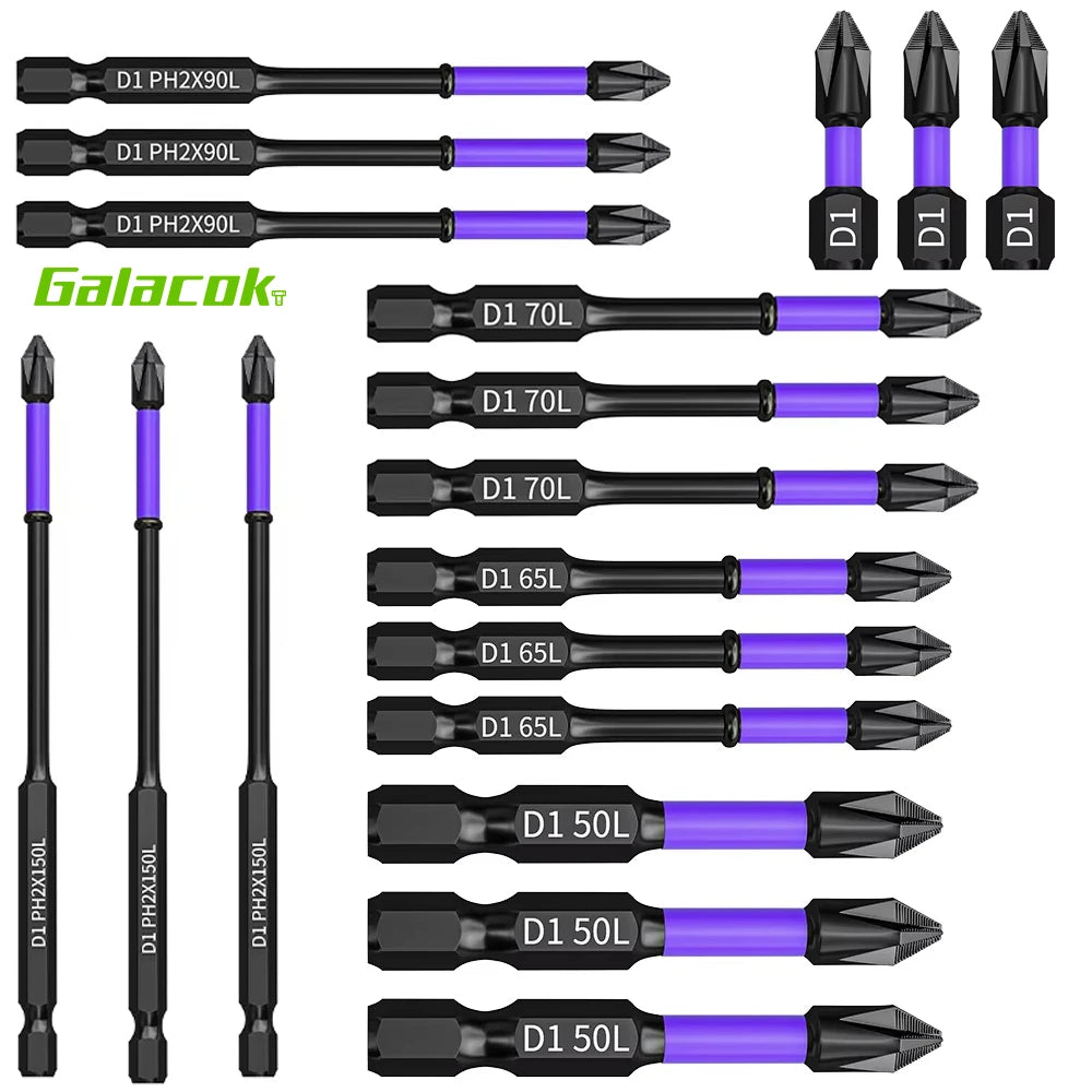 6PC Upgraded High Hardness And Strong Magnetic Bit 25/65/70/90/150mm