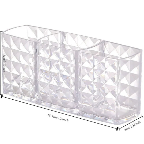 1-piece Diamond Patterned Mirror Cabinet Storage Box, Bathroom,