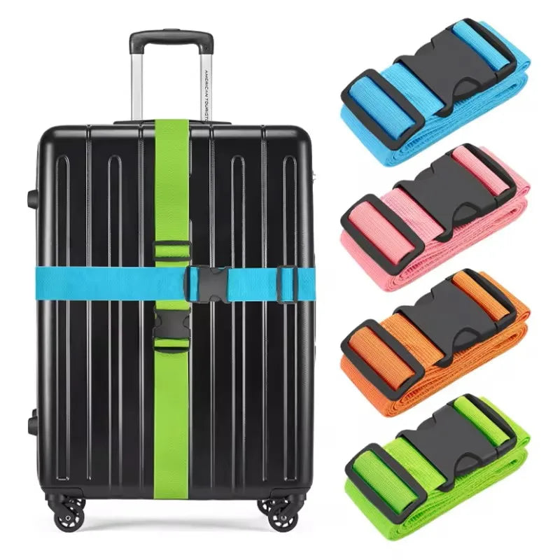 Straight Shaped Luggage Straps for Suitcase, Polyester Luggage Belt