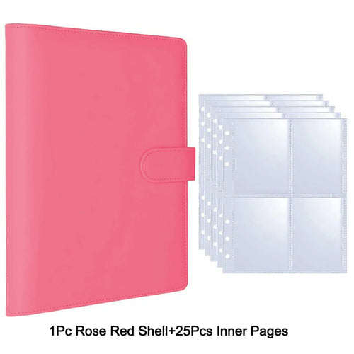 25pcs Page(4 Grids) Photo Card A5-Binder Kpop Photo Albums Idol Cards