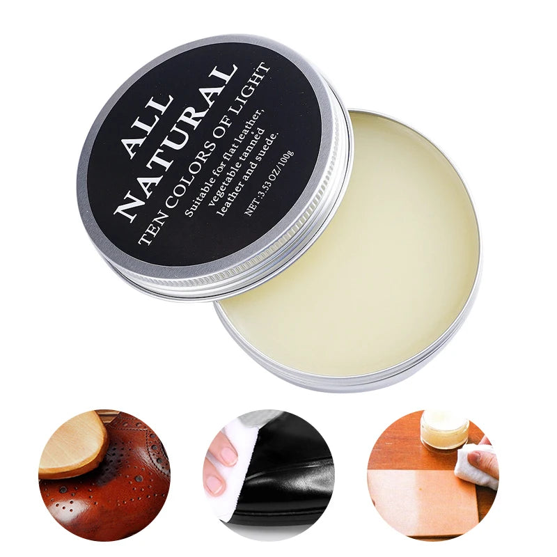 30ml/100ml Mink Oil Cream For Leather Shoes Bags Leather Care Cream