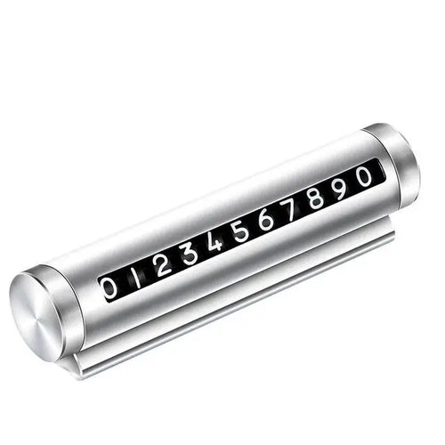 Car Temporary Parking Number Plate Black/Silver/Blue Aluminium Alloy