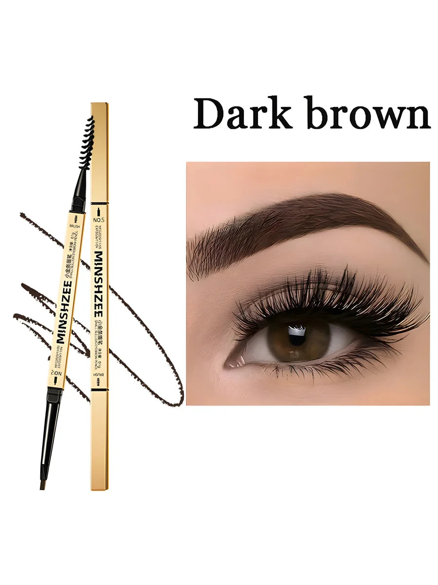 Waterproof Matte Eyebrow Pen Makeup Double Head Lasting Brown