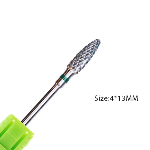 1pc Carbide Tungsten Nail Drill Bit Rotate Burr Milling Nail Cutter