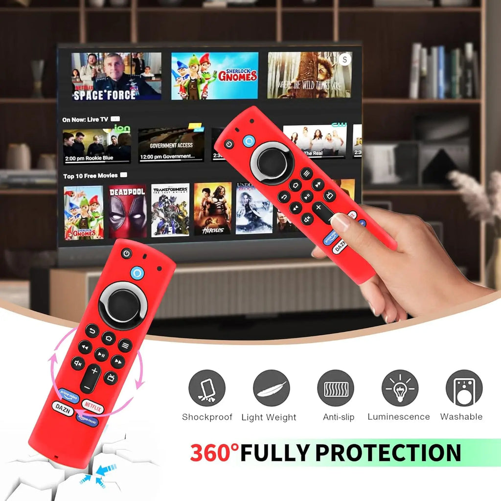 Silicone Remote Pretective Cover For Fire Stick 4K MAX/ 3rd Gen Fire