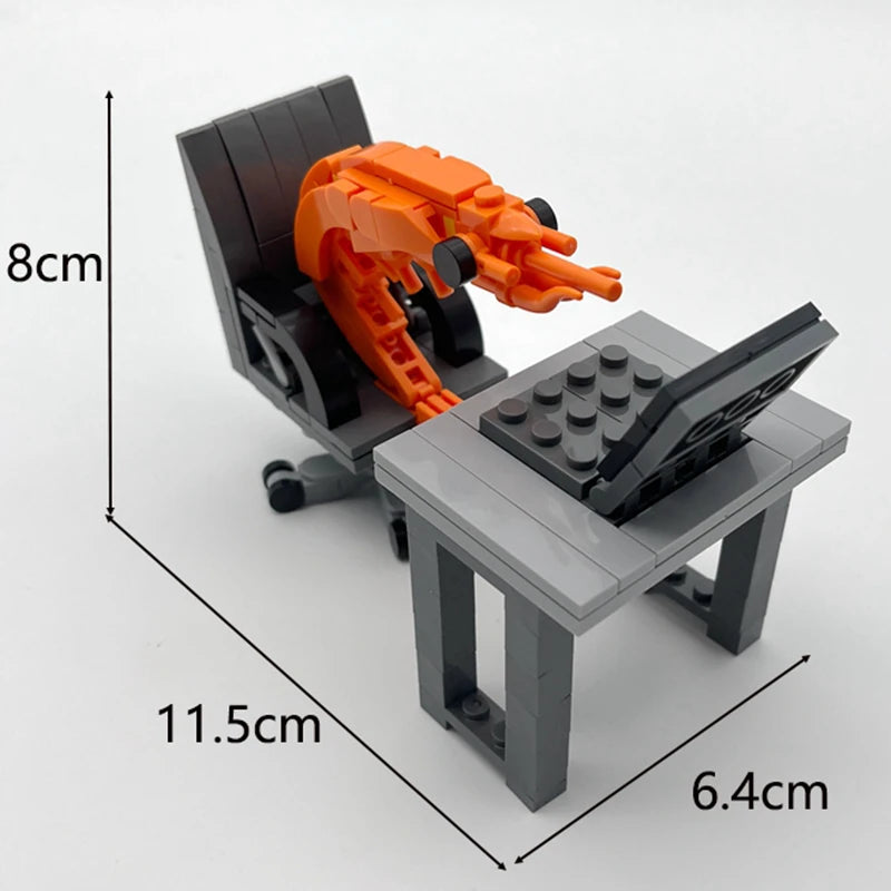 MOC Building Block Shrimp Model Figurines Puzzle Assembly Kit for Boys