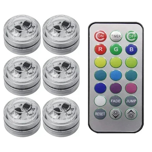 Wireless Adhesive LED Car Interior Ambient Light Remote Control Decor