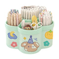 Rotating Pen Holder Desk Organizers Large Capacity Pen Storage Box