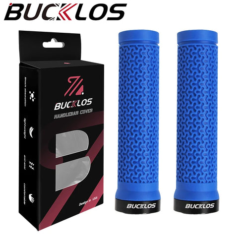 BUCKLOS Bicycle Handle Soft Rubber Mountain Bike Grips Lock on Bicycle