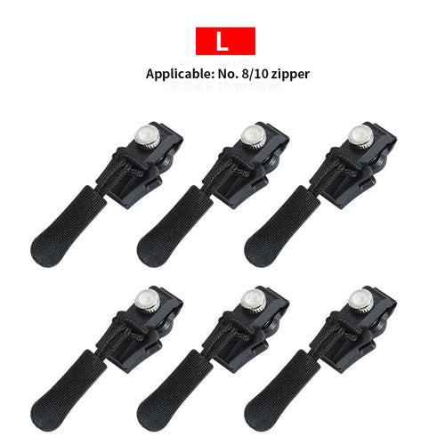 3/6/12Pcs Universal Zipper Repair Kit Quick Instant Detachable Zipper