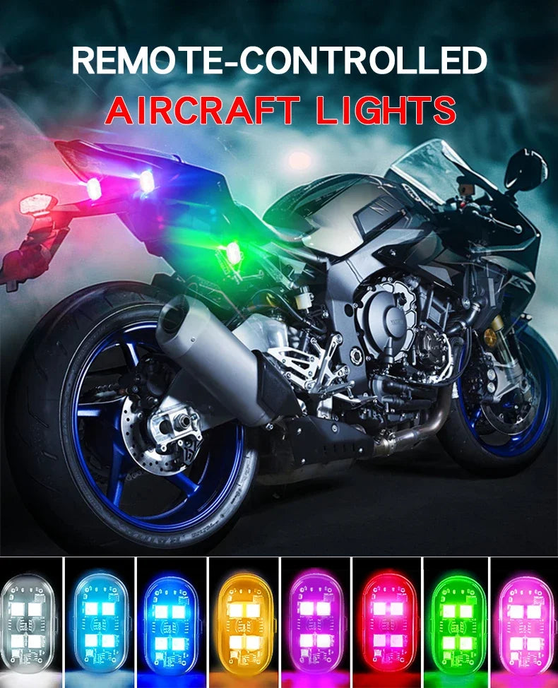 Wireless Light Aircraft Airplane Helicopter Warning Lights RGB Led
