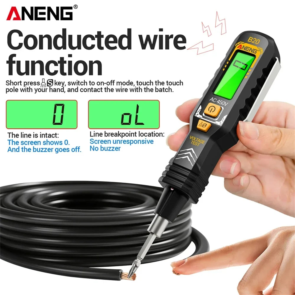 Dual-use Screwdriver Voltage Tester Pen ANENG B20 Double Head