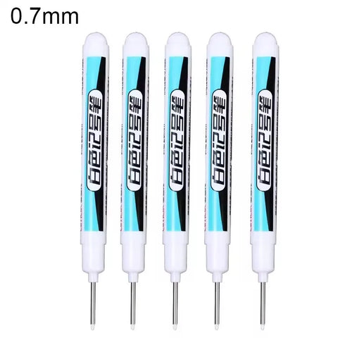 0.7/1.0/2.5MM White Permanent Marker Pens Markers Paint Pen For Wood